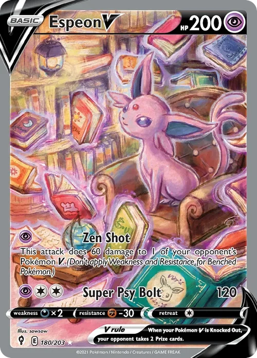 180/203 from Evolving Skies Alternate Art Pokemon Card