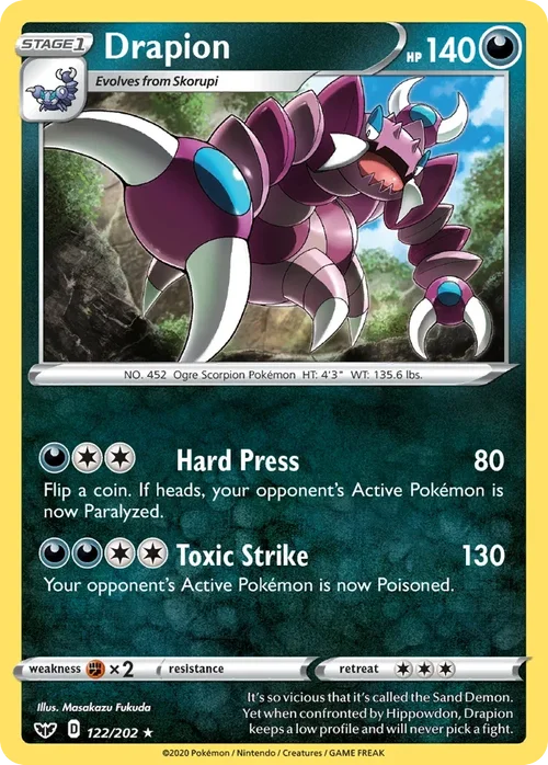 122/202 from Sword & Shield Rare Pokemon Card