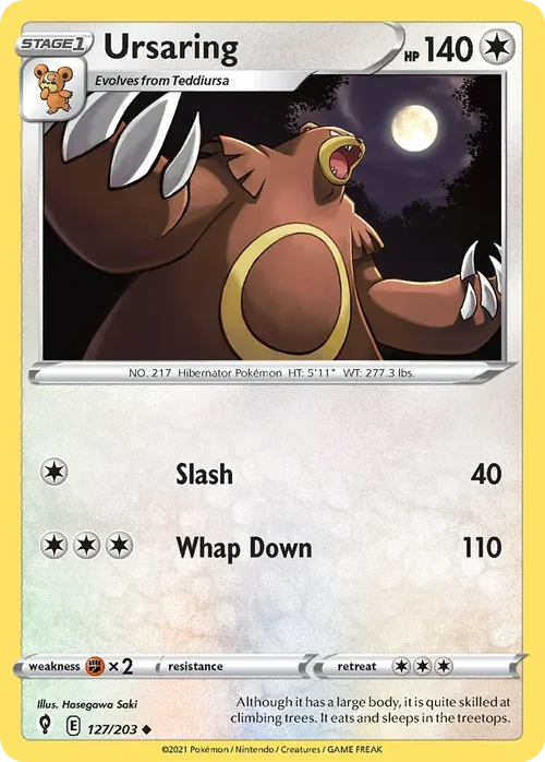 127/203 from Evolving Skies Uncommon Pokemon Card