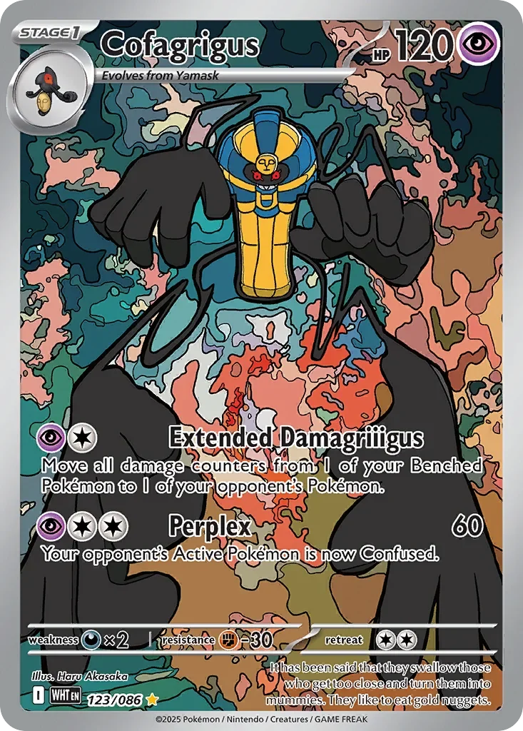 Cofagrigus 123 Pokemon card from White Flare set