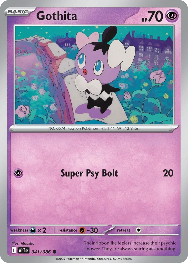 Gothita 41 Pokemon card from White Flare set