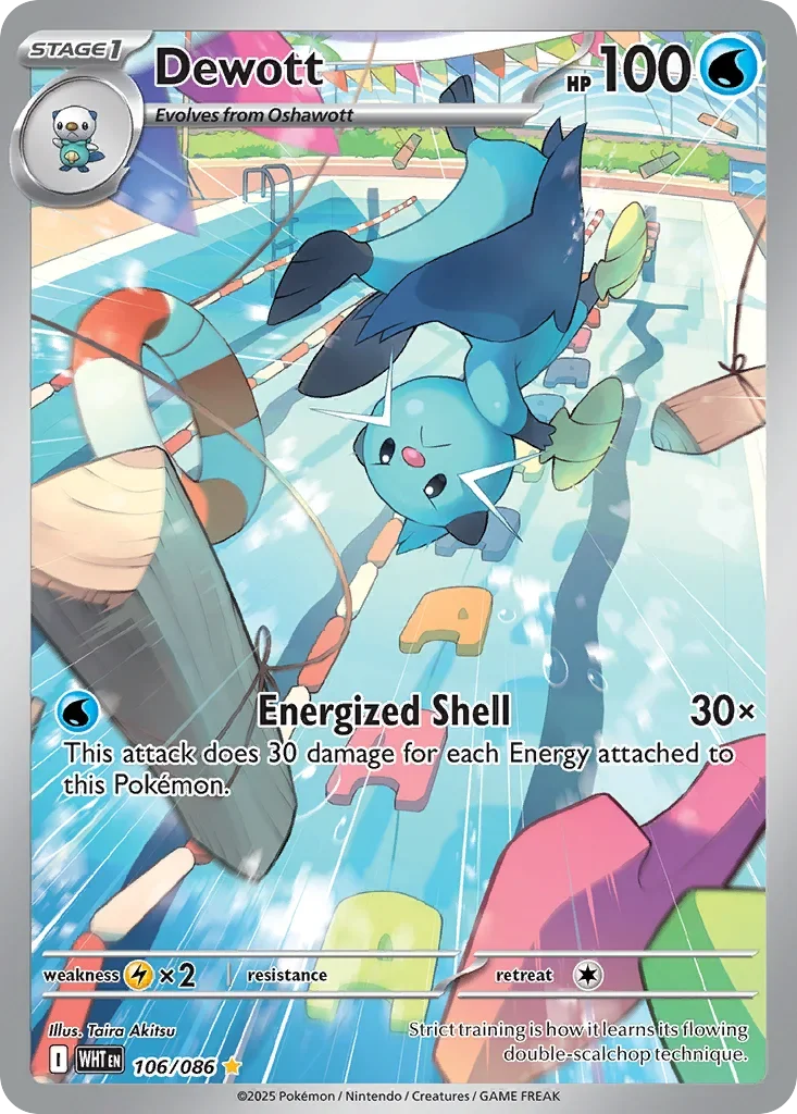 Dewott 106 Pokemon card from White Flare set