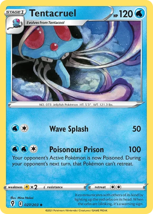 027/203 from Evolving Skies Uncommon Pokemon Card