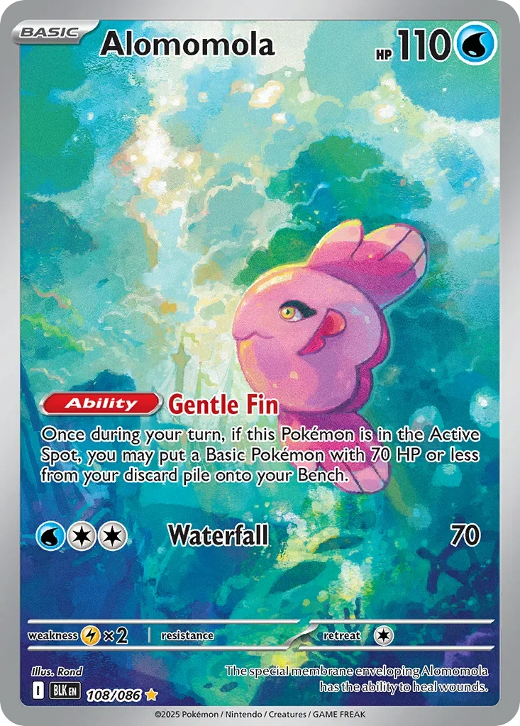 Alomomola 108 Pokémon card - Illustration Rare