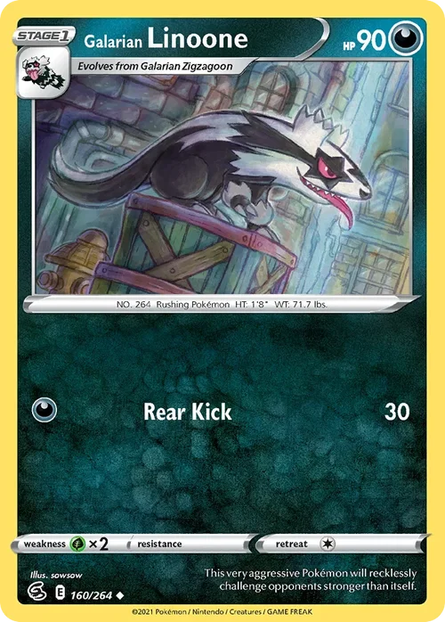 160/264 from Fusion Strike Uncommon Pokemon Card