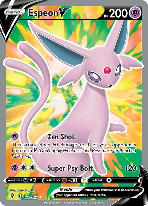 179/203 from Evolving Skies Full Art Pokemon Card