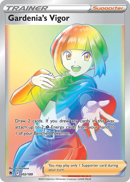 Gardenia's Vigor 202 Pokémon card from Astral Radiance set