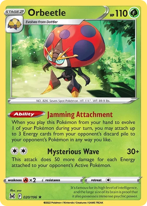020/196 from Lost Origin Holo Rare Pokemon Card