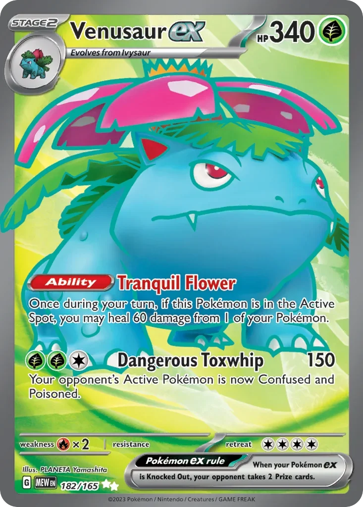 Venusaur ex 182 Pokémon card