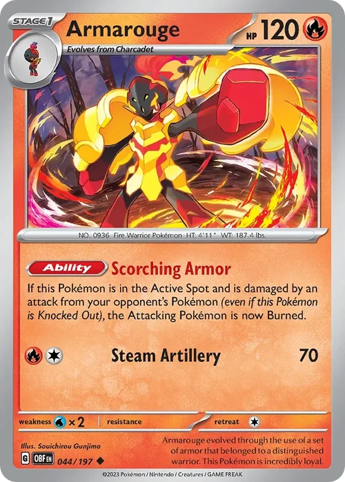 044/197 from Obsidian Flames Uncommon Pokemon Card