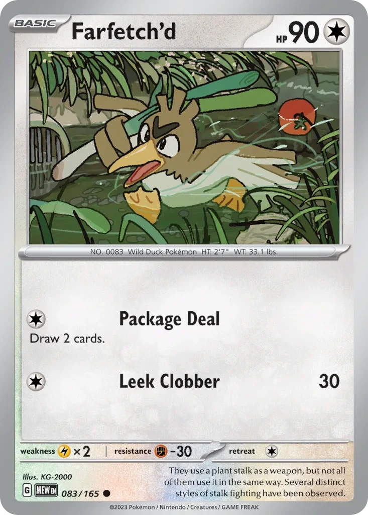 Farfetch'd 083 Pokémon card