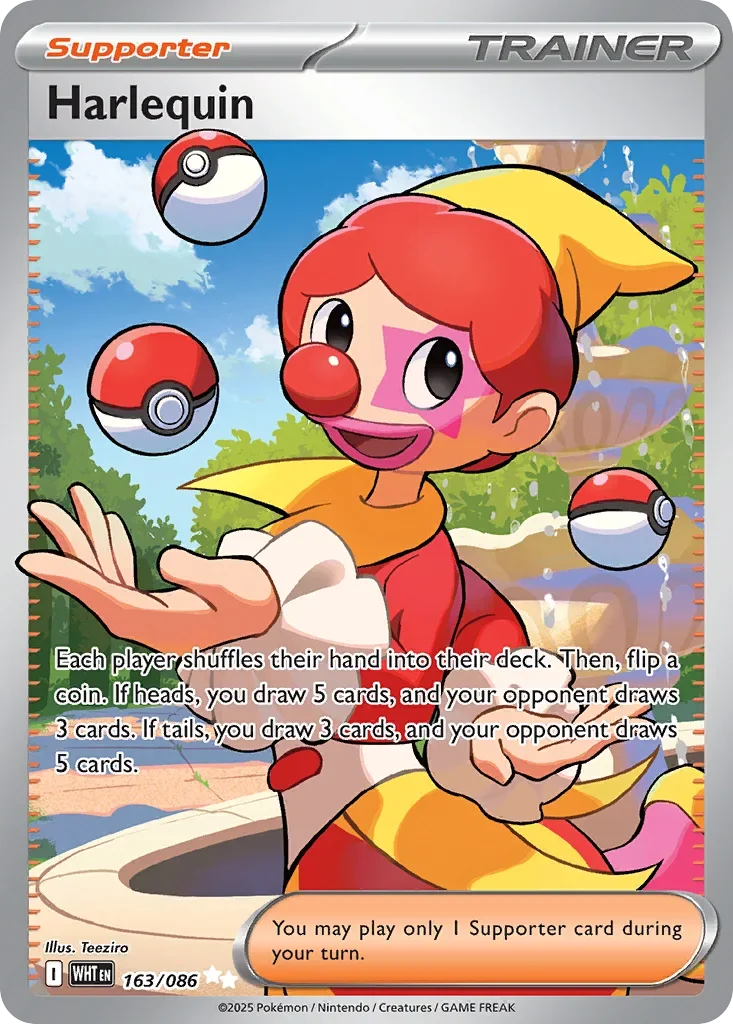 Harlequin 163 Pokemon card from White Flare set