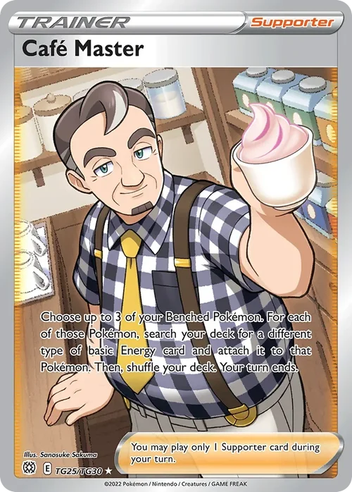 Café Master 025 Pokemon card from Brilliant Stars set