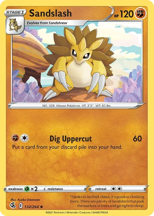 132/264 from Fusion Strike Uncommon Pokemon Card