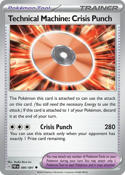 Technical Machine_ Crisis Punch 90 Pokemon card from Paldean Fates set