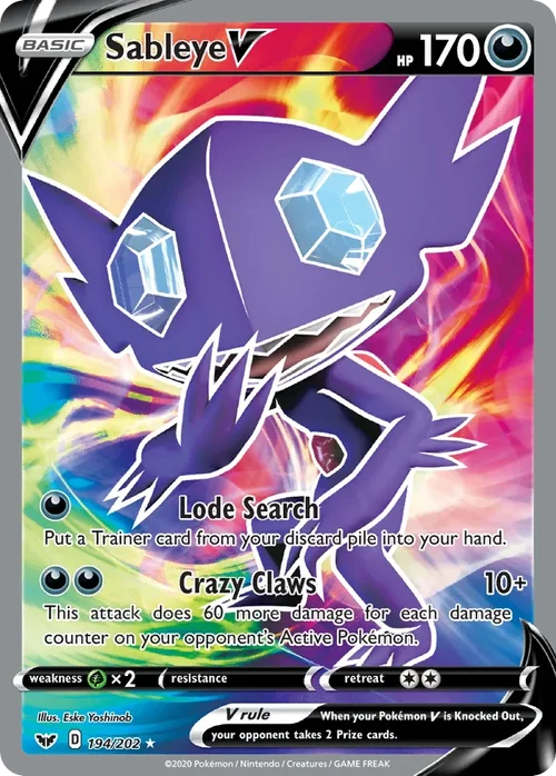 194/202 from Sword & Shield Full Art Pokemon Card