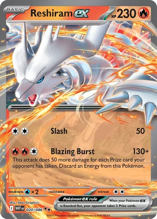 020/086 from White Flare Double Rare Pokemon Card