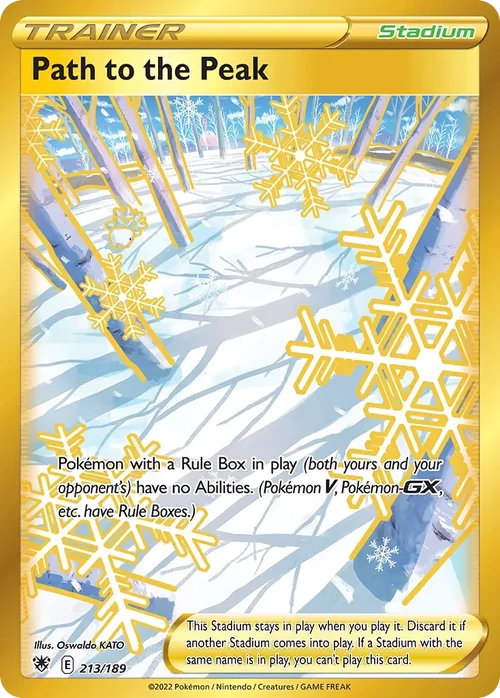 Path to the Peak 213 Pokémon card from Astral Radiance set