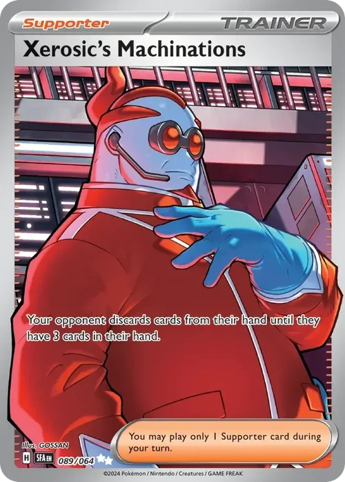 Xerosic's Machinations 89 Pokemon card from Shrouded Fable set