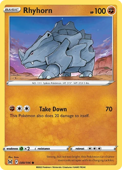 089/196 from Lost Origin Common Pokemon Card