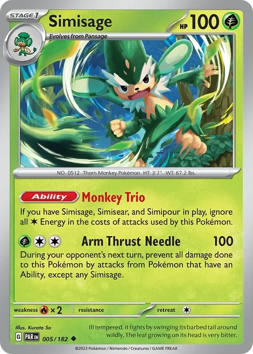 005/182 from Paradox Rift Uncommon Pokemon Card