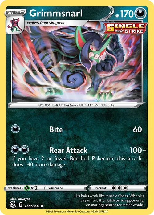 178/264 from Fusion Strike Holo Rare Pokemon Card