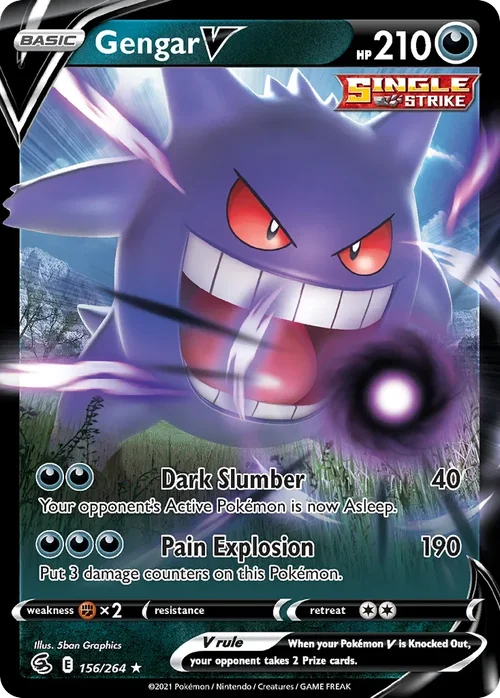 156/264 from Fusion Strike Ultra Rare Pokemon Card