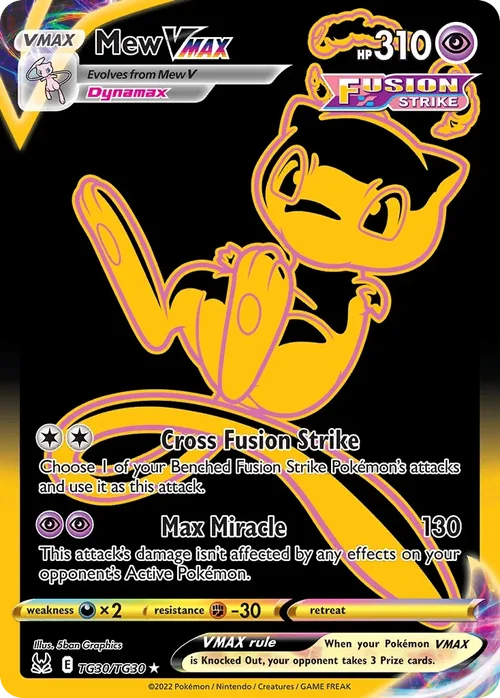 Mew VMAX TG30 Pokemon card from Lost Origin set