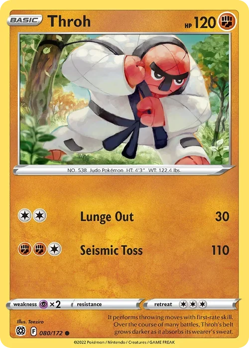 Throh 080 Pokemon card from Brilliant Stars set