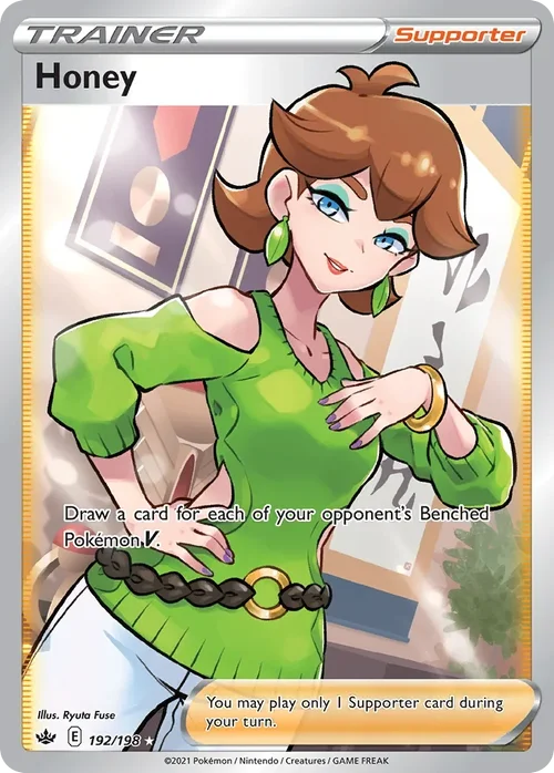 Honey 192 Pokemon card from Chilling Reign set