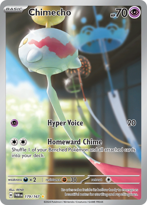 179/167 from Twilight Masquerade Illustration Rare Pokemon Card