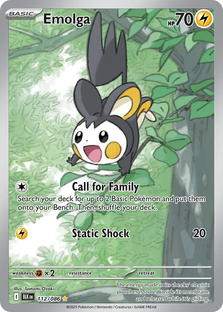 Emolga 112 Pokémon card - Illustration Rare