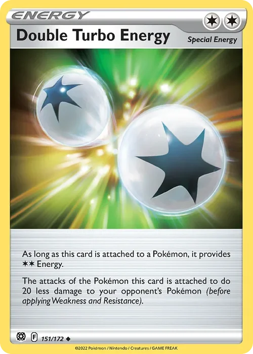 Double Turbo Energy 151 Pokemon card from Brilliant Stars set