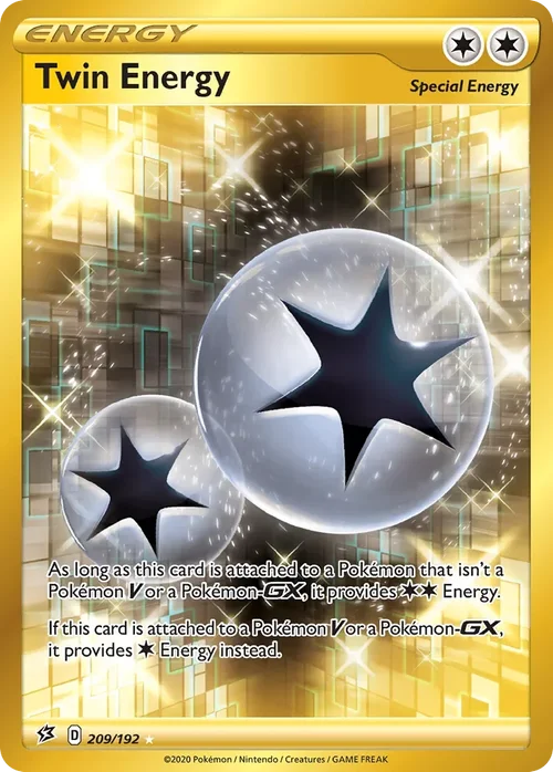 Twin Energy 209 Pokemon card from Rebel Clash set