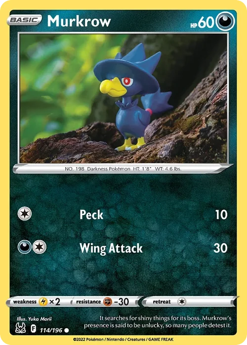 114/196 from Lost Origin Common Pokemon Card