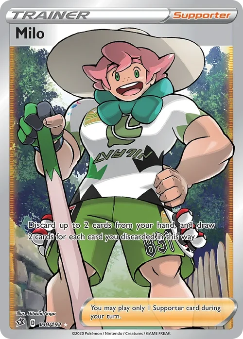 Milo 190 Pokemon card from Rebel Clash set