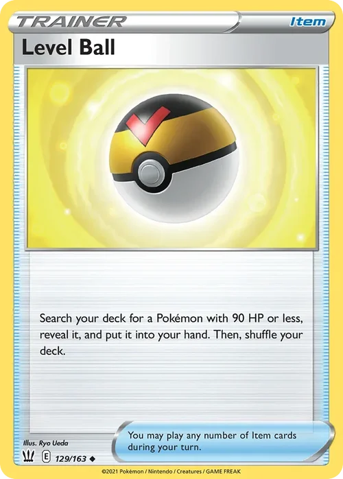 Level Ball 129 Pokemon card from Battle Styles set