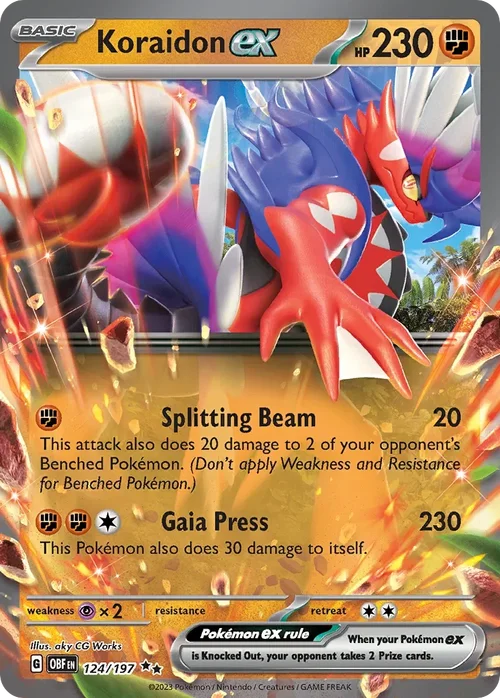 124/197 from Obsidian Flames Double Rare Pokemon Card