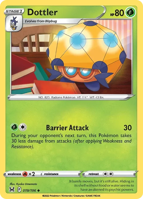 019/196 from Lost Origin Uncommon Pokemon Card