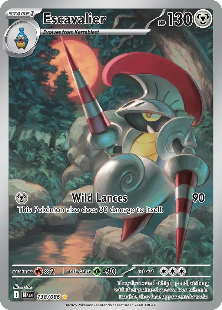 Escavalier 138 Pokémon card - Illustration Rare