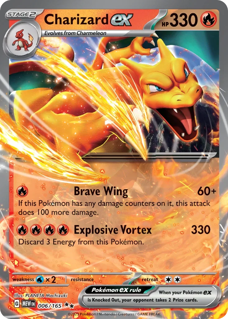 Charizard ex 006 Pokémon card