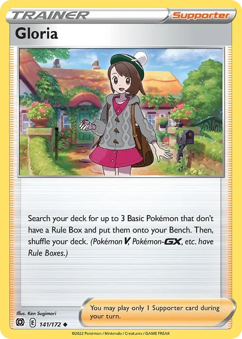 Gloria 141 Pokemon card from Brilliant Stars set