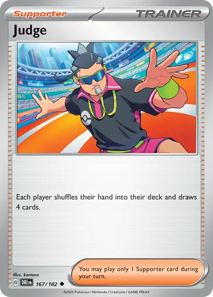 Judge 167 Pokemon card from Destined Rivals set