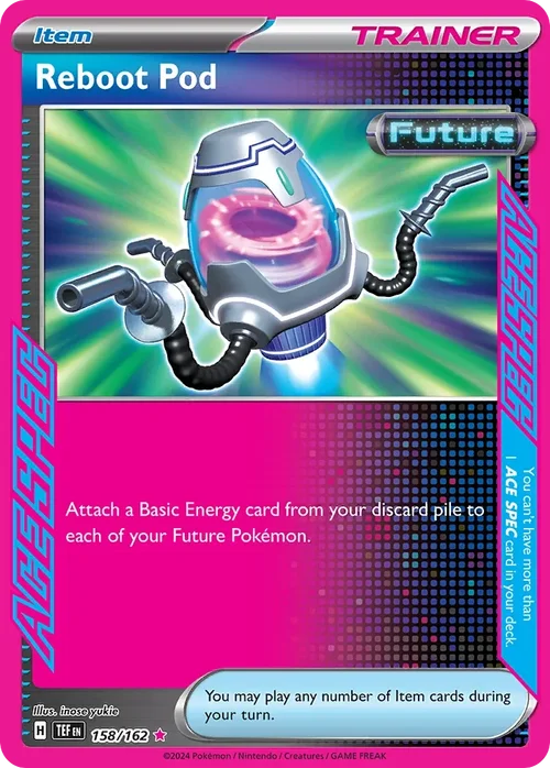 Reboot Pod 158 Pokemon card from Temporal Forces set