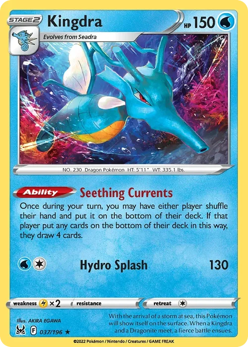 037/196 from Lost Origin Holo Rare Pokemon Card