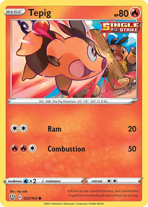 023/163 from Battle Styles Common Pokemon Card