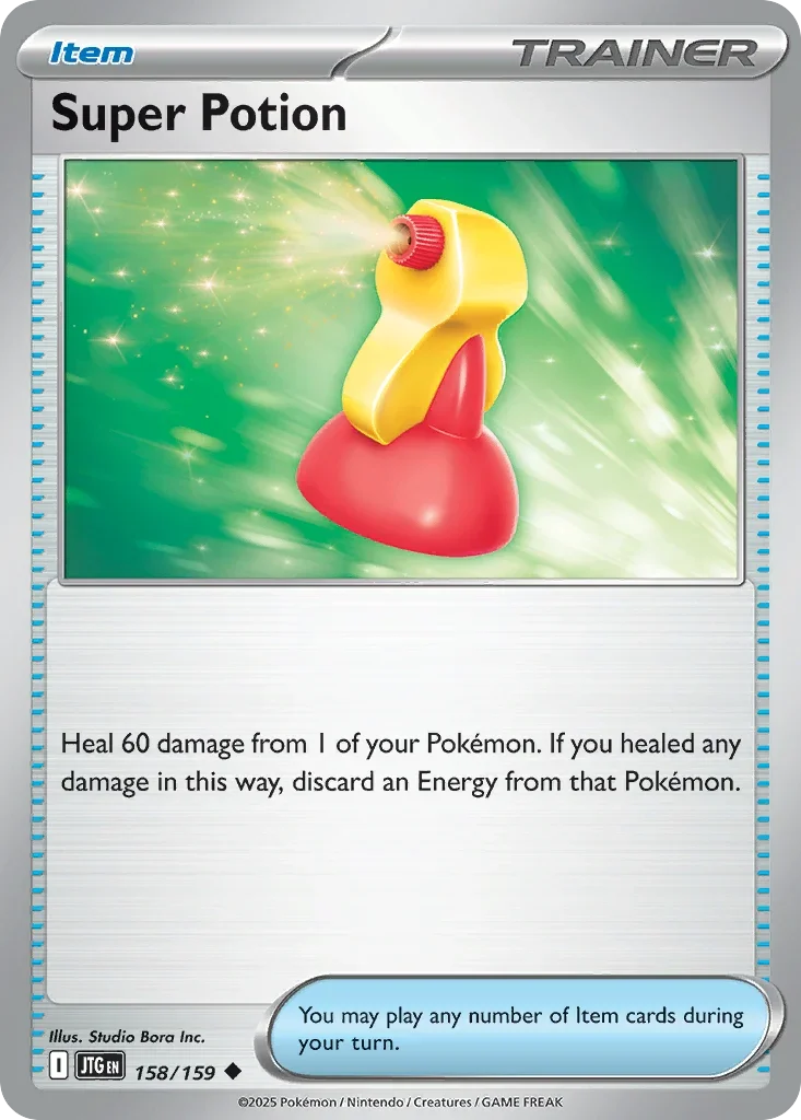 Super Potion 158 Pokémon card from JTG set