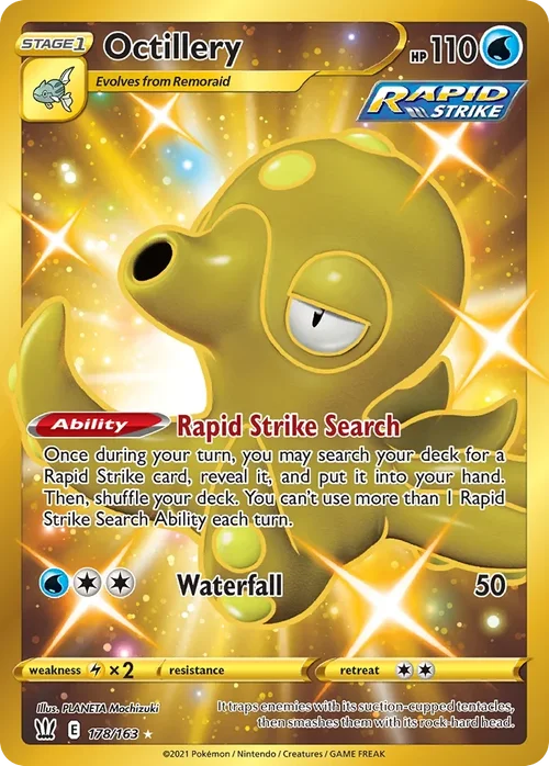 Octillery 178 Pokemon card from Battle Styles set