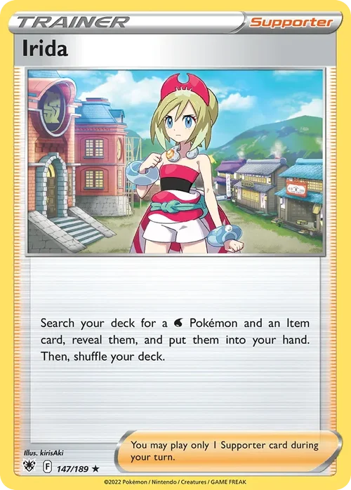 Irida 147 Pokémon card from Astral Radiance set