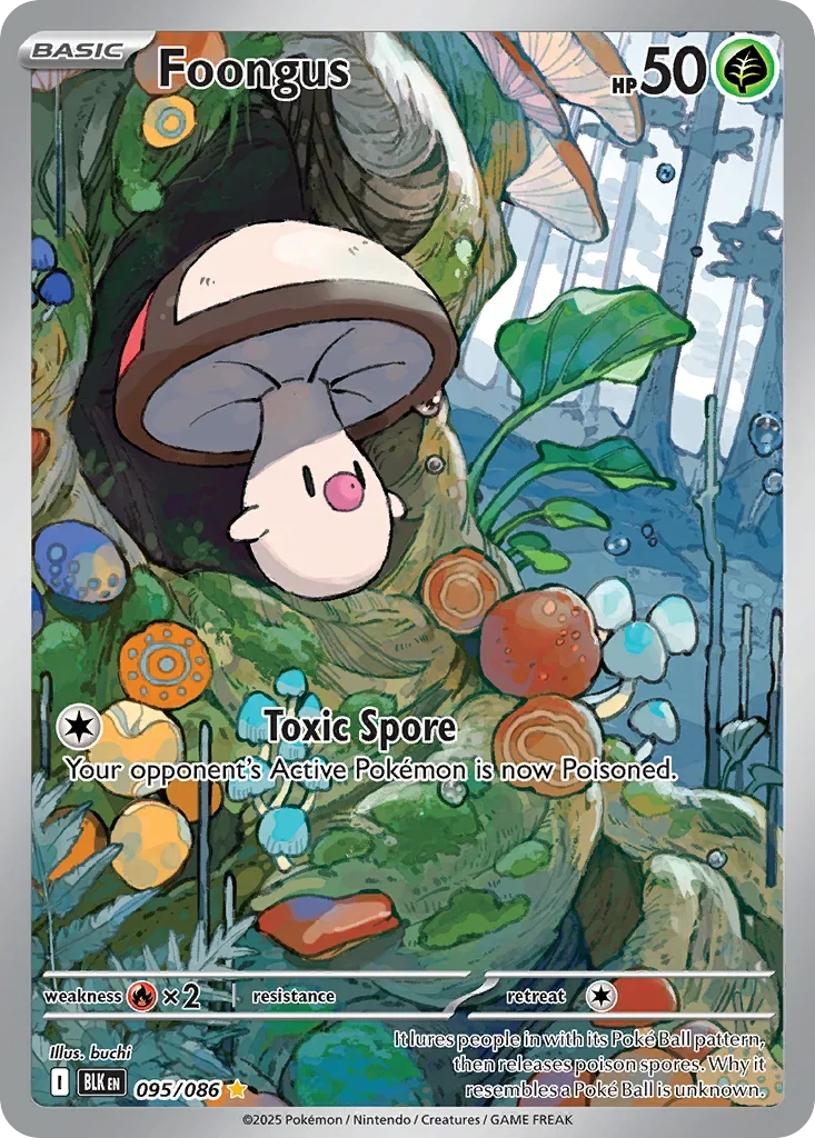 Foongus 95 Pokémon card - Illustration Rare